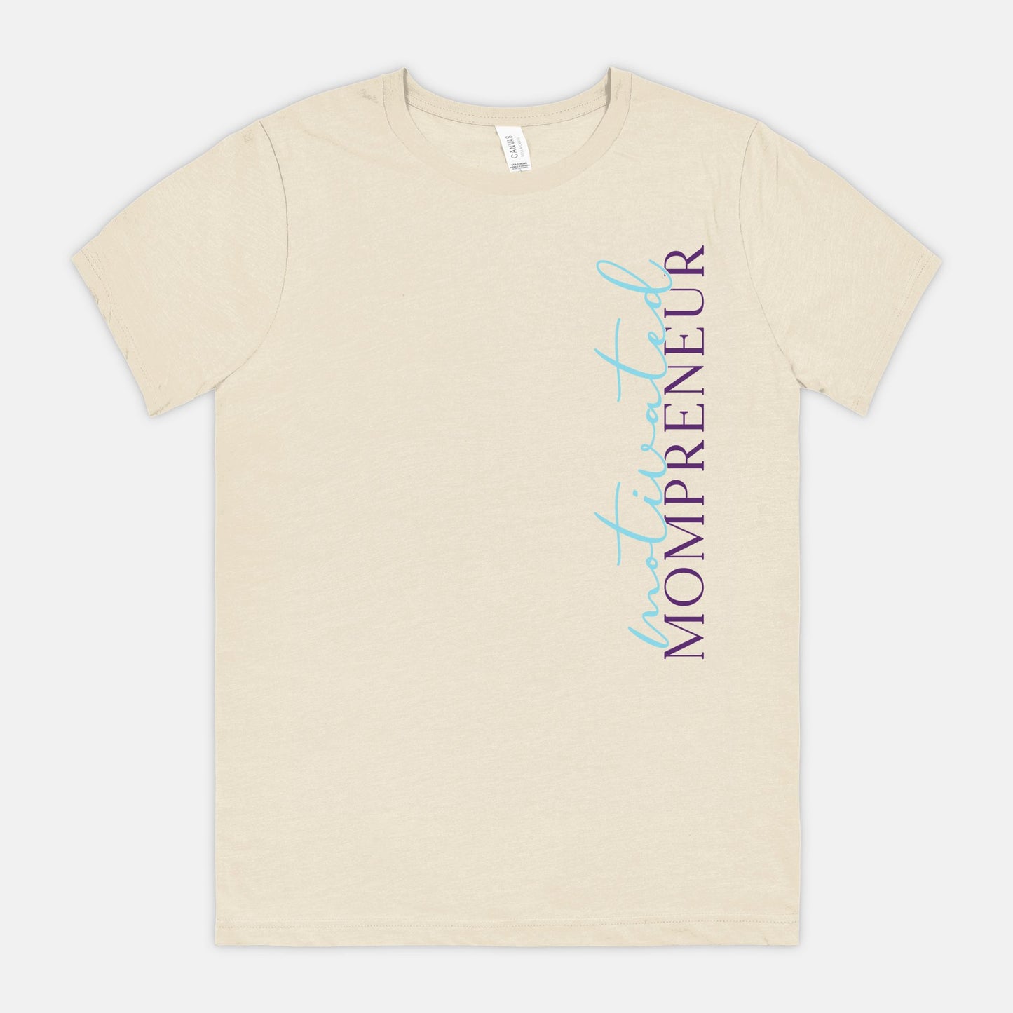 Elevate your entrepreneurial journey with Bella Canvas Unisex Tee 3001CVC - Motivated Mompreneur, from Designs On The Go. Showcase your drive and style effortlessly with this comfortable and inspiring design, perfect for the dedicated mompreneur.