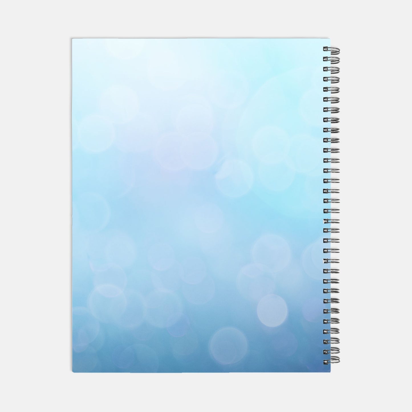 Notebook Hardcover Spiral 8.5 x 11 - Motivated Mompreneur Icy Blue