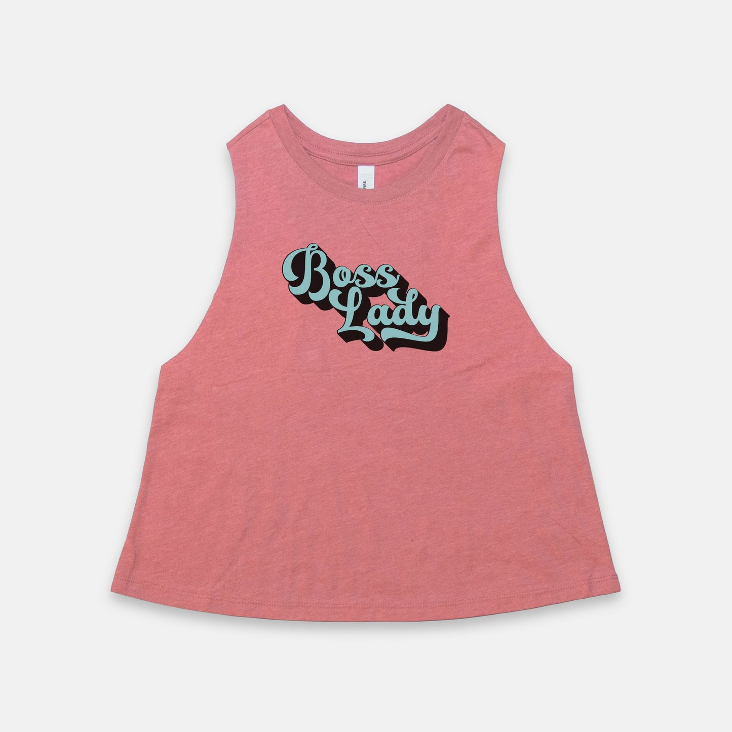 Embrace retro charm with the Bella Canvas Racerback Cropped Tank 6682 - Boss Lady Retro, from Designs On The Go. Elevate your style with a touch of nostalgia.