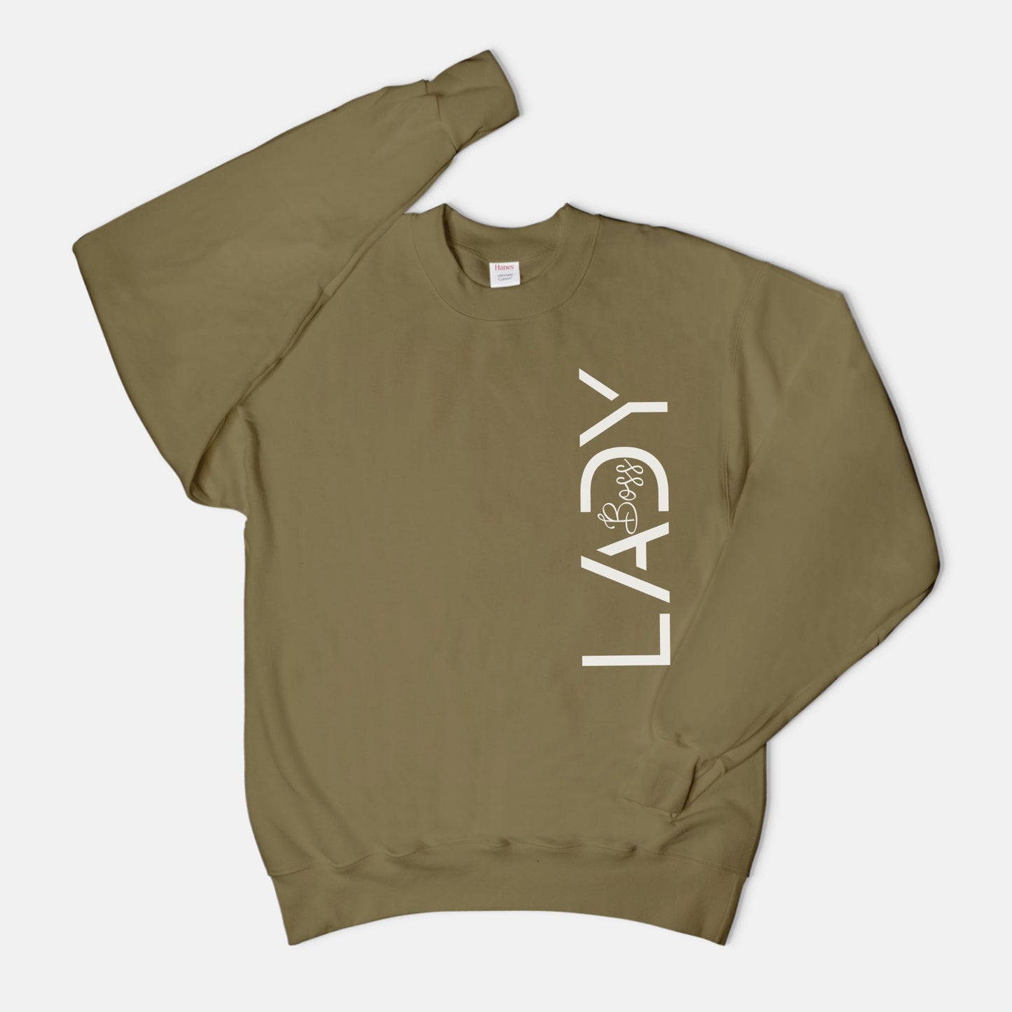 Unisex Crew Neck Sweatshirt Hanes F260 - Boss Lady Modern