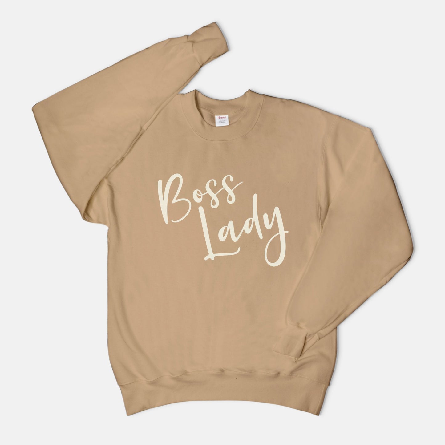 Unisex Crew Neck Sweatshirt Hanes F260 - Boss Lady Classy