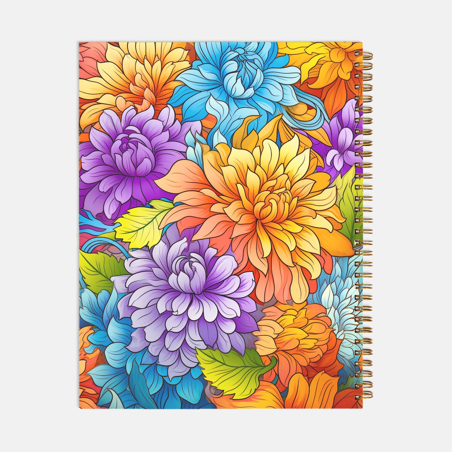 Notebook Softcover Spiral 8.5 x 11 - Golden Wonder