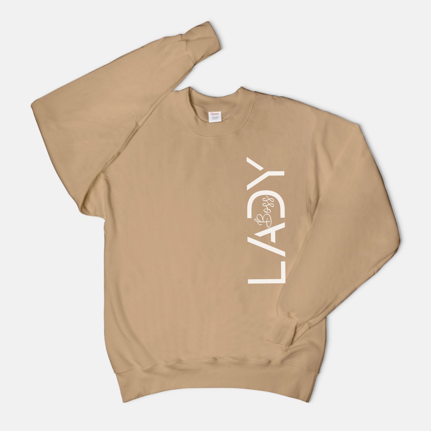 Unisex Crew Neck Sweatshirt Hanes F260 - Boss Lady Modern