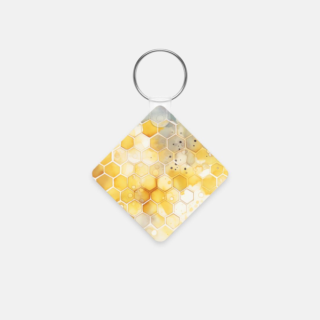 Key Chain (Square) - Beehive Splash