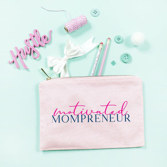 Zipper Canvas Bag - Motivated Mompreneur