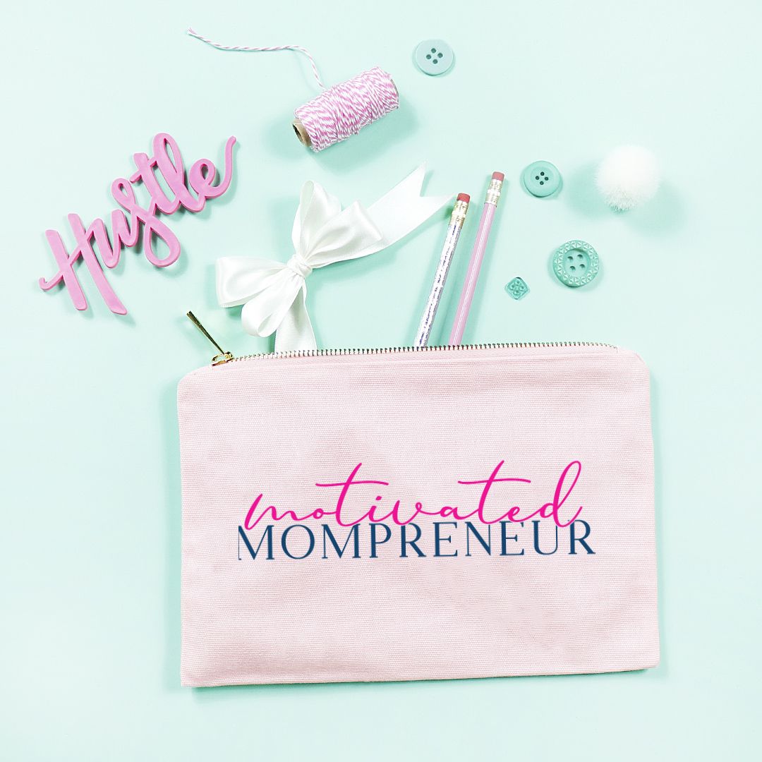 Zipper Canvas Bag - Motivated Mompreneur