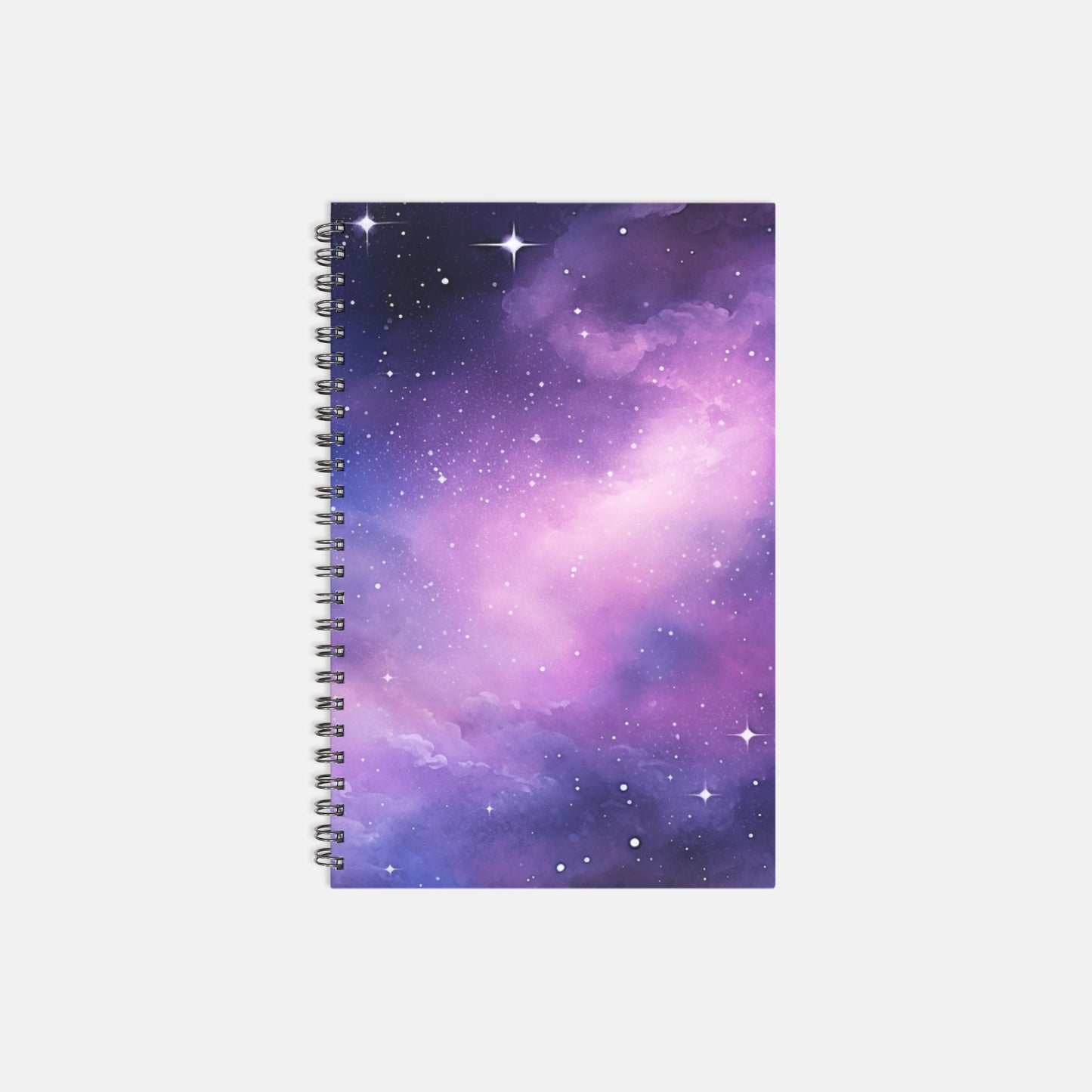 Notebook Hardcover Spiral 5.5 x 8.5 - Night Sky Wonder