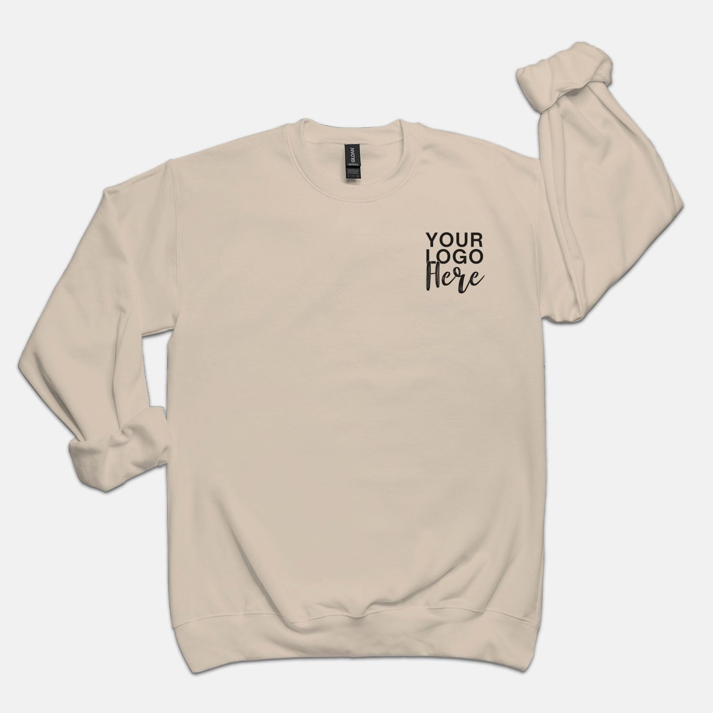 Unisex Crew Neck Sweatshirt Gildan - Logo Only - Front & Back