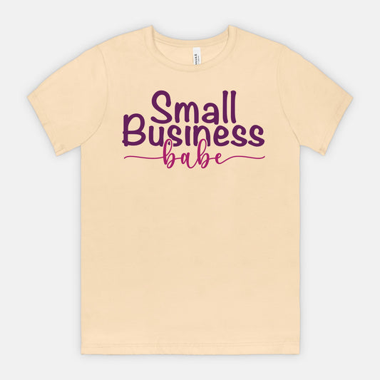 Celebrate your entrepreneurial journey with Bella Canvas Unisex Tee 3001 - Small Business Babe, from Designs On The Go. Elevate your style with this chic and comfortable tee, perfect for showcasing your pride as a small business owner.
