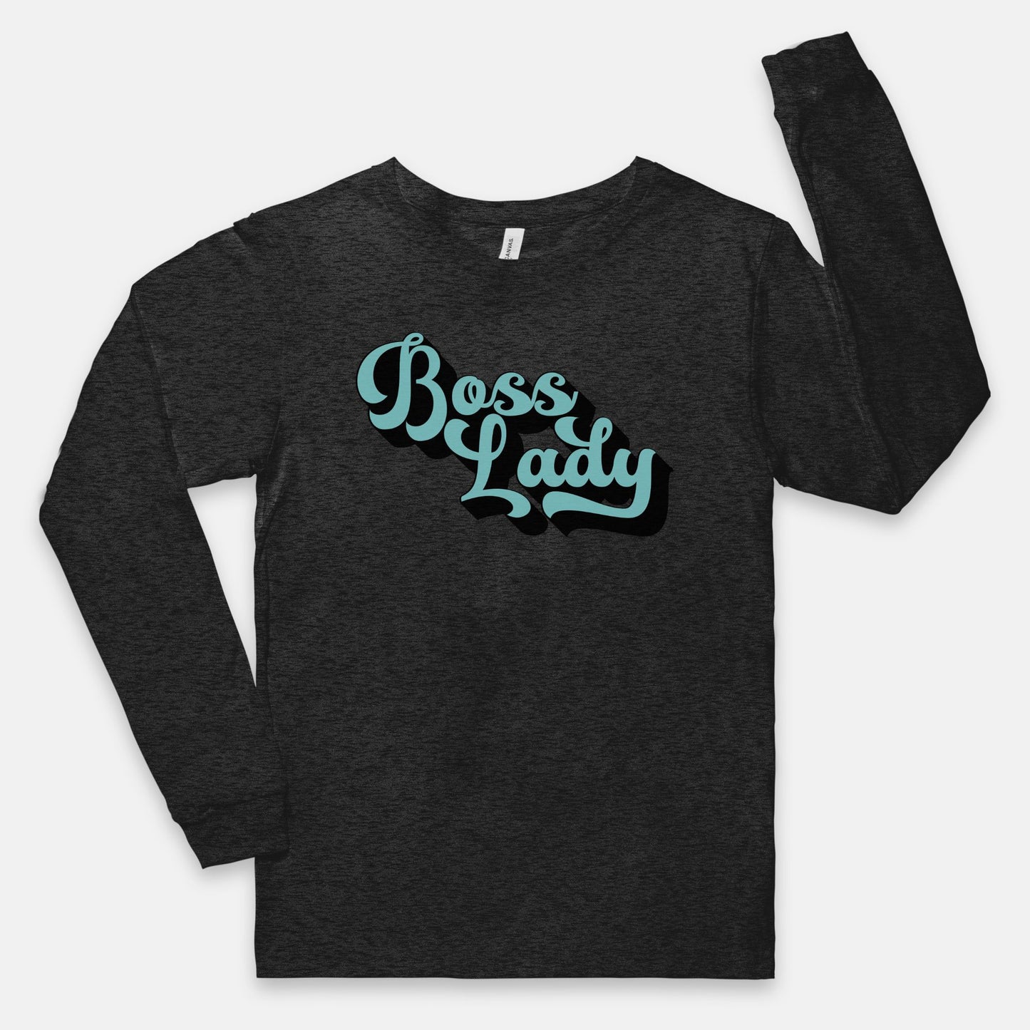 Embrace vintage vibes with the Bella Canvas Unisex Jersey Long Sleeve Tee 3501 - Boss Lady Retro, from Designs On The Go. Elevate your style with nostalgic charm and classic flair, showcasing your confidence effortlessly.