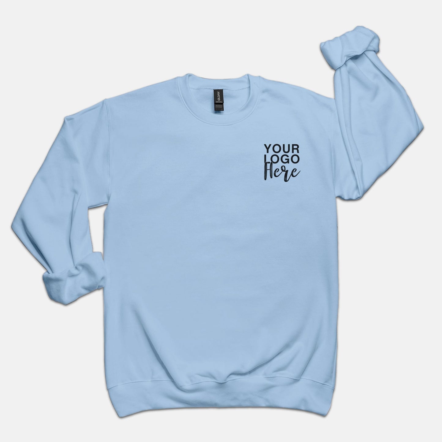 Unisex Crew Neck Sweatshirt Gildan - Logo Only - Front & Back