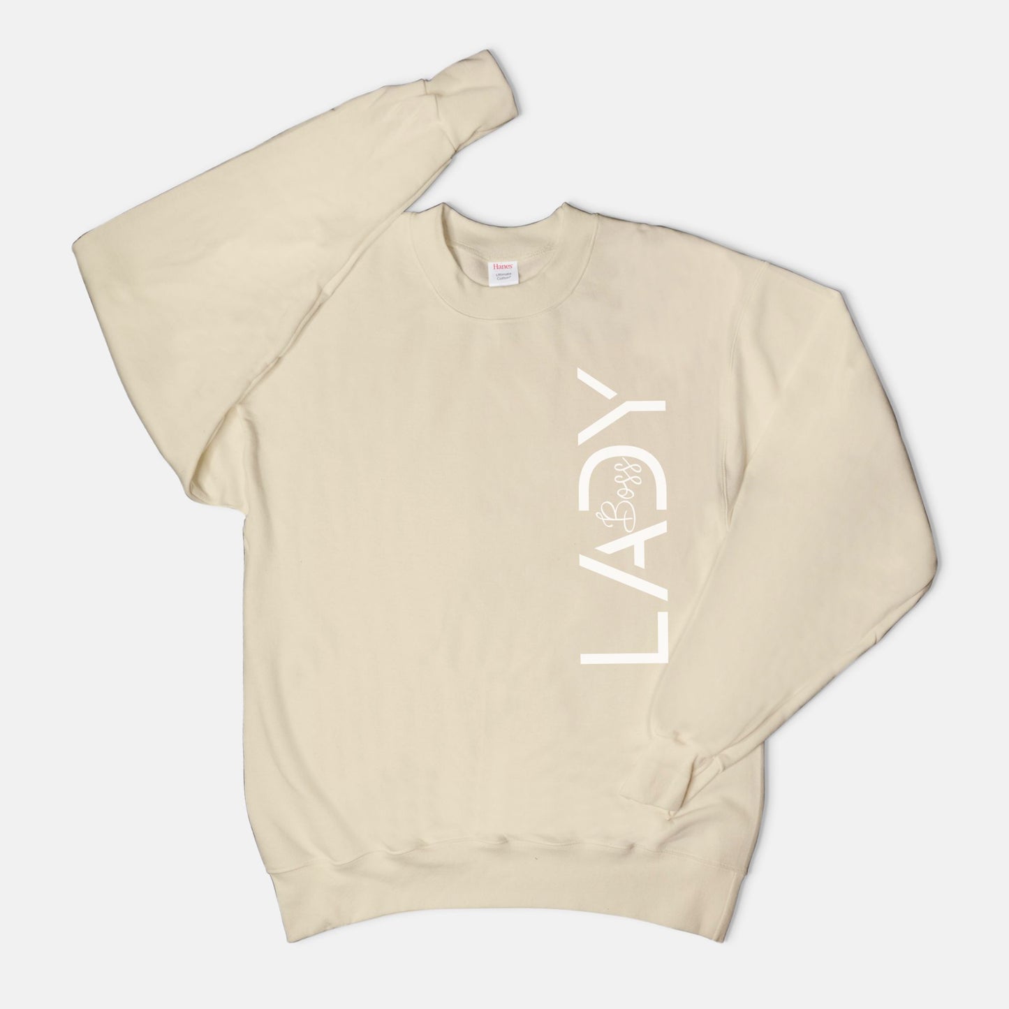 Unisex Crew Neck Sweatshirt Hanes F260 - Boss Lady Modern