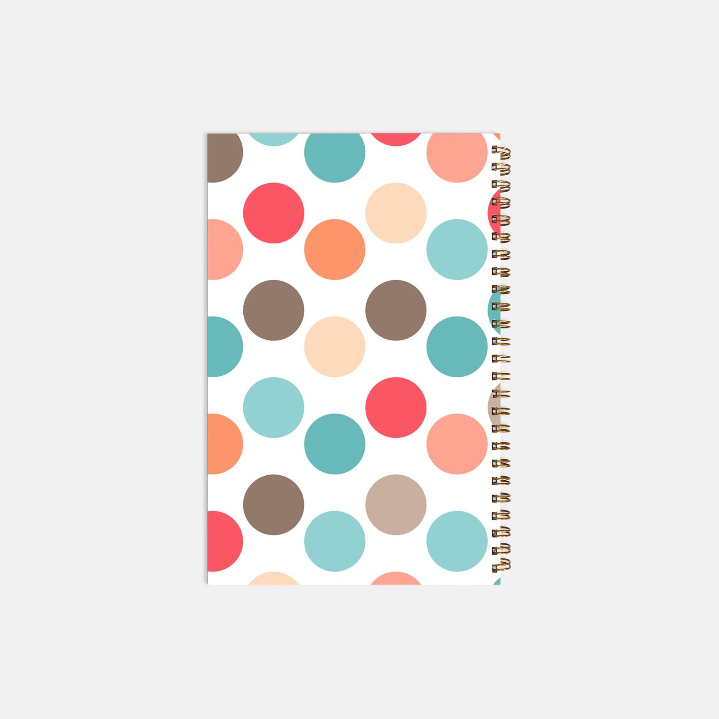 Notebook Softcover Spiral 5.5 x 8.5 - Boss Lady Retro Polka Dot