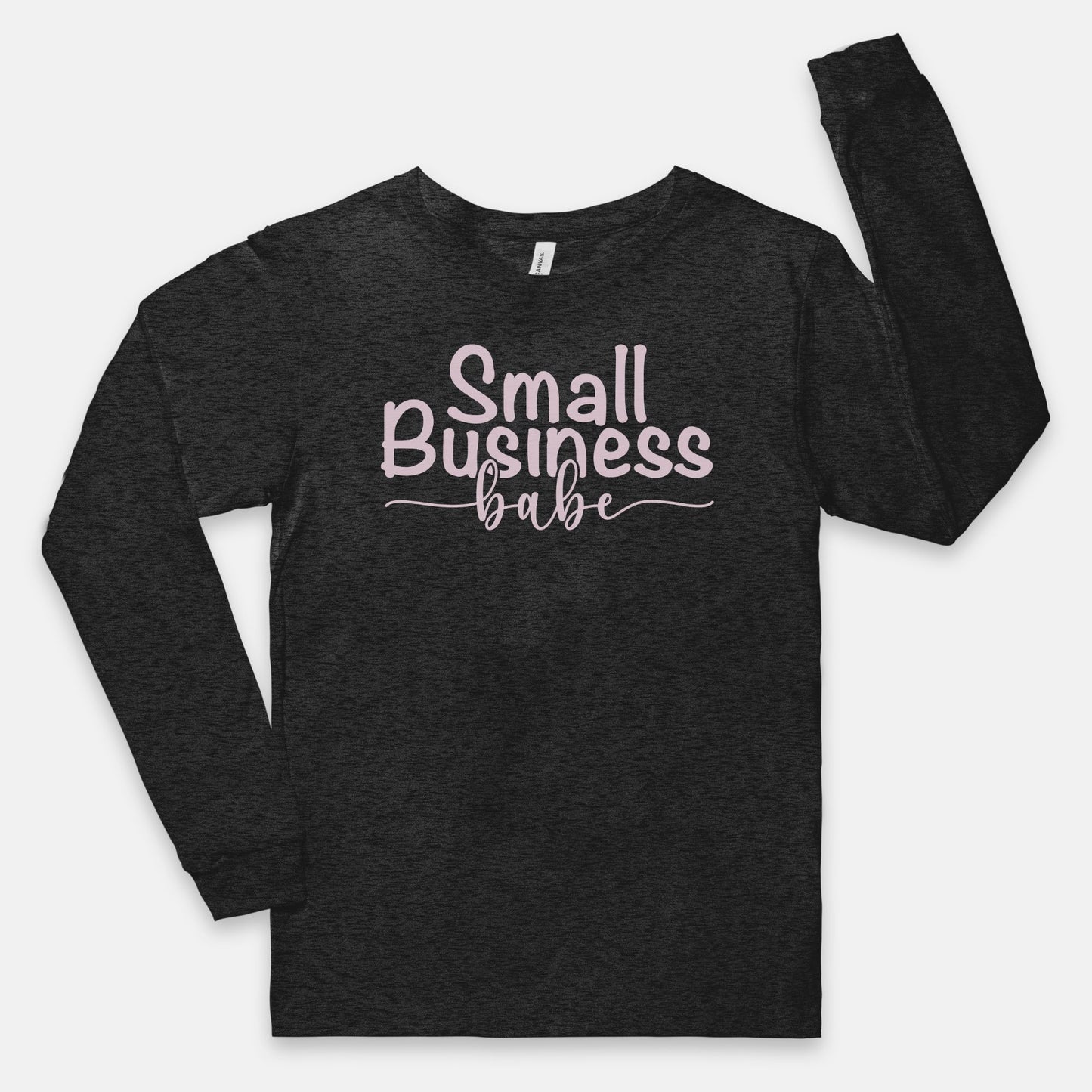 Celebrate your entrepreneurial journey with the Bella Canvas Unisex Jersey Long Sleeve Tee 3501 - Small Business Babe, from Designs On The Go. Elevate your style with this chic and comfortable jersey tee, perfect for showcasing your pride as a small business owner.