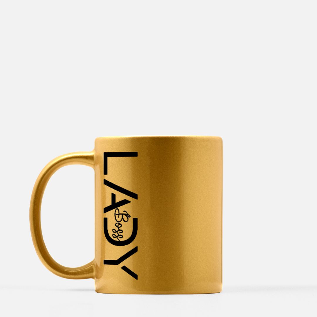Mug 11oz. (Gold) - Boss Lady Modern
