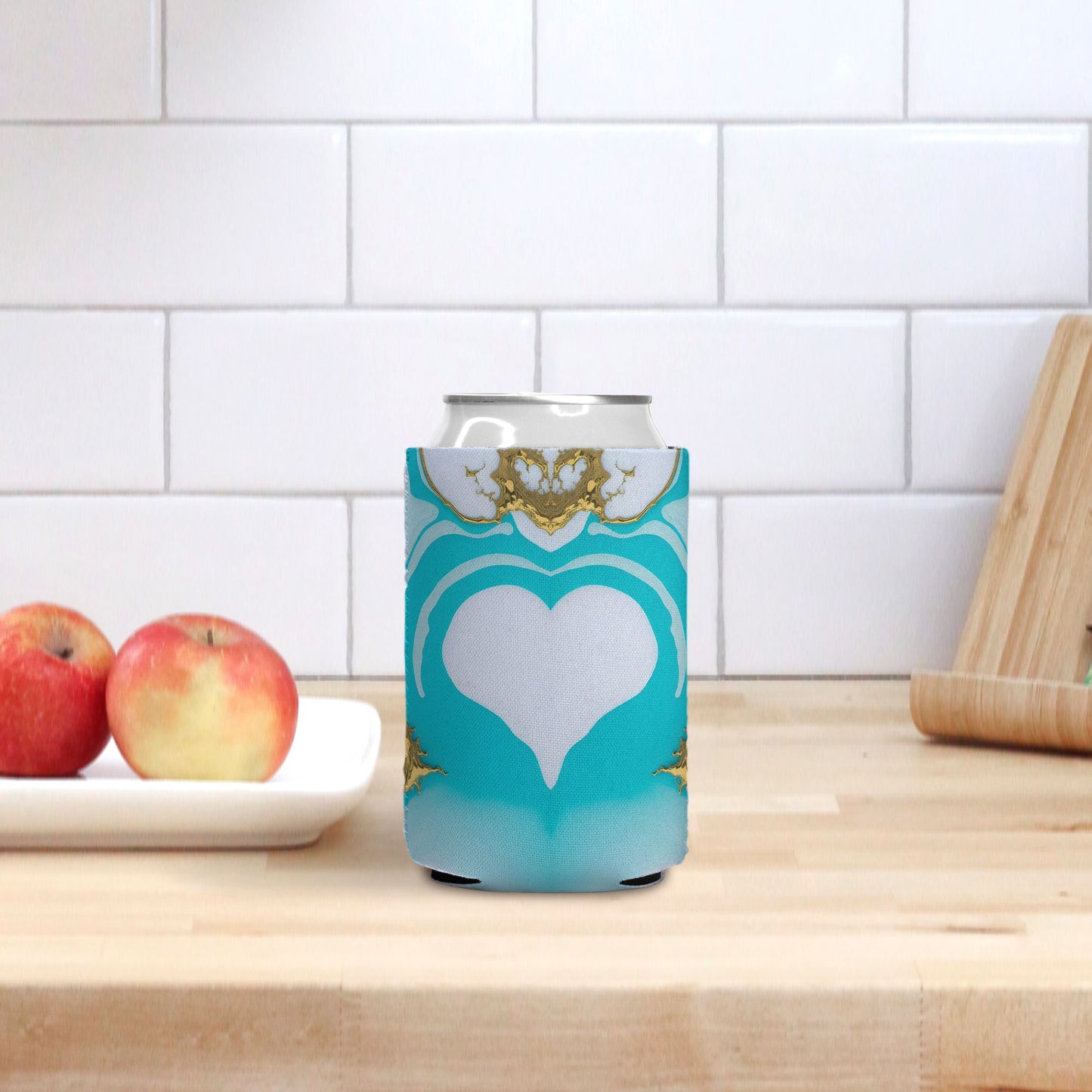 Transform your drink experience with our Can Cooler - White Turq Heart by Designs On The Go. Embrace the blend of elegance and functionality as you keep your beverage cool and stylish. Ideal for any occasion, from picnics to parties, it ensures your drink stays refreshing while showcasing your unique style. Enjoy every sip with Designs On The Go.