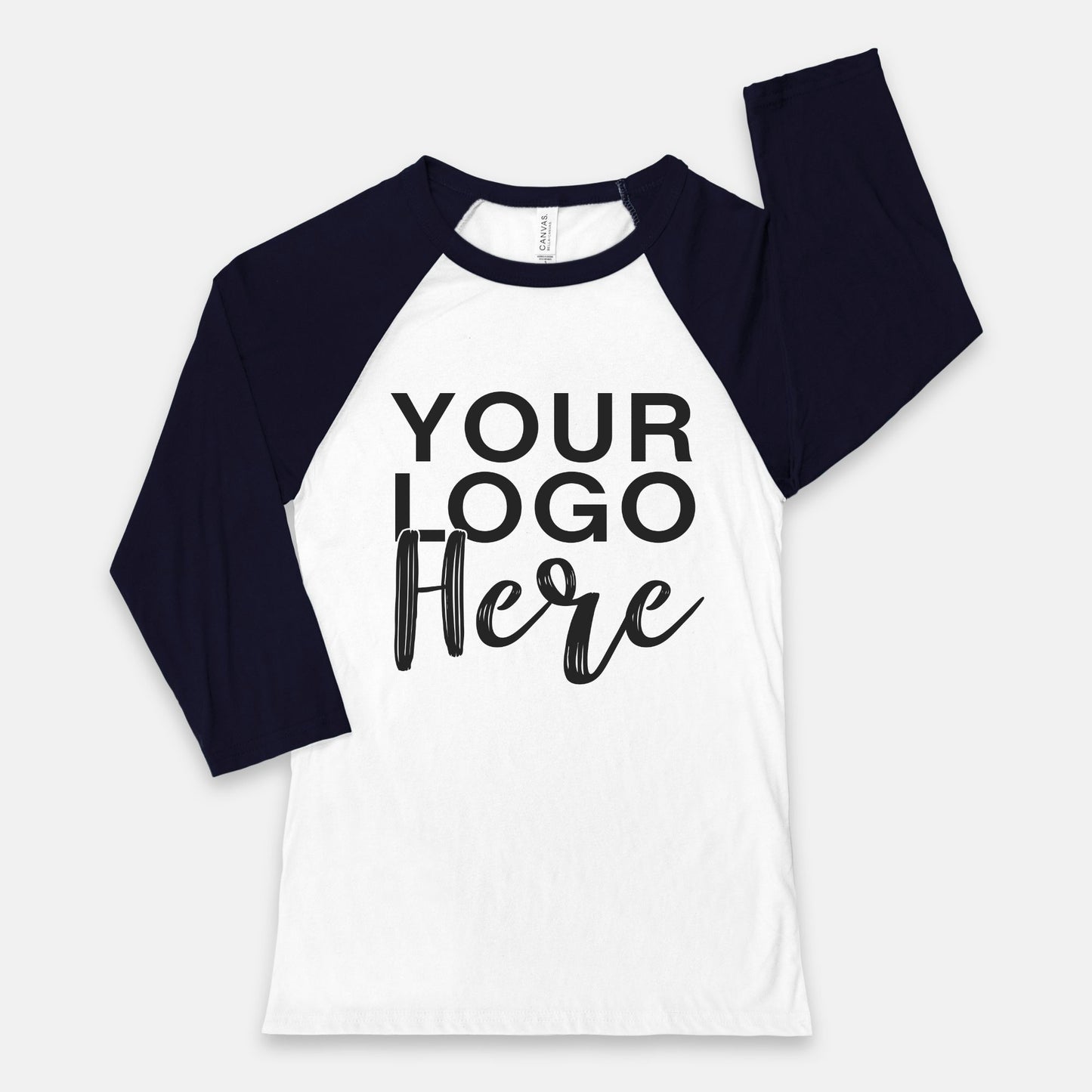 Stand out with Bella Canvas Unisex Baseball T-Shirt - 3200 - Logo Only - Front Only, from Designs On The Go. Elevate your brand presence effortlessly.