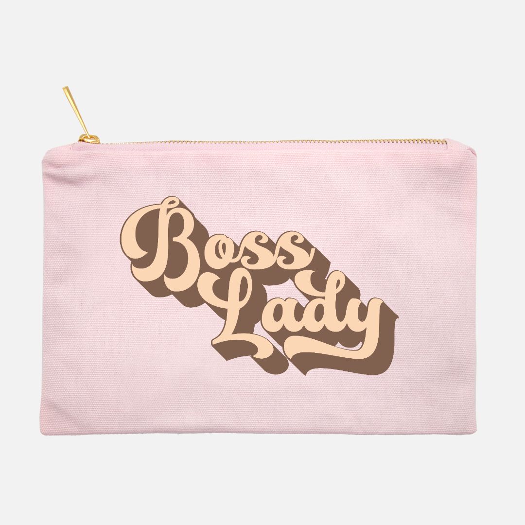 Zipper Canvas Bag - Boss Lady Retro