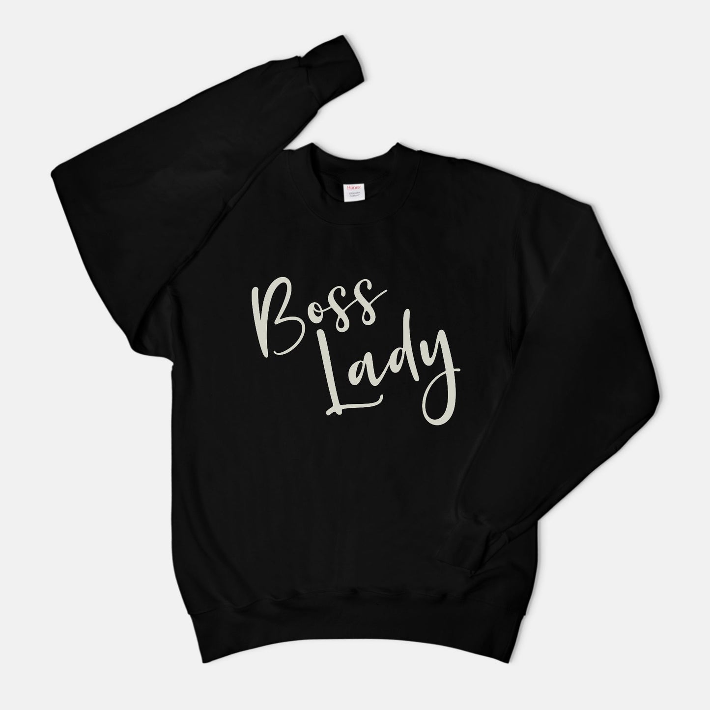 Unisex Crew Neck Sweatshirt Hanes F260 - Boss Lady Classy