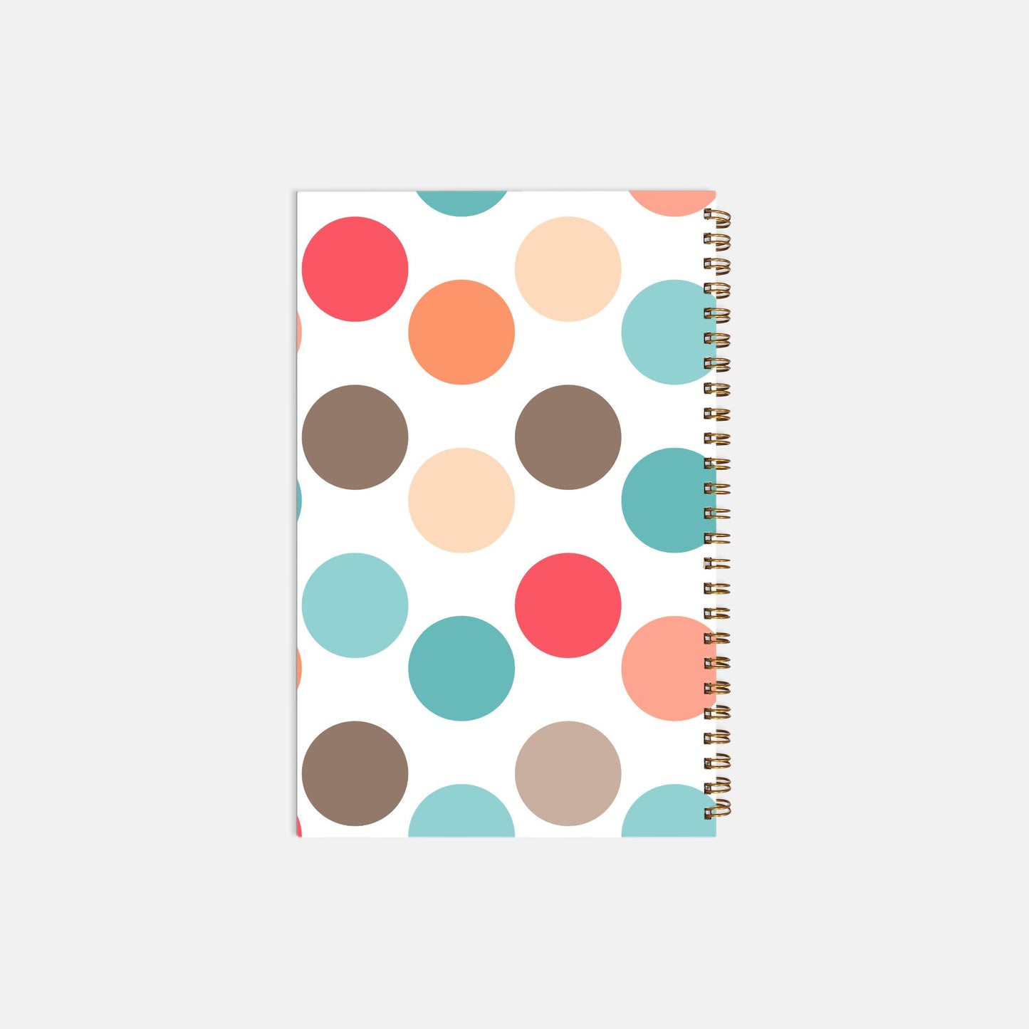 Notebook Hardcover Spiral 5.5 x 8.5 - Boss Lady Retro Polka Dot
