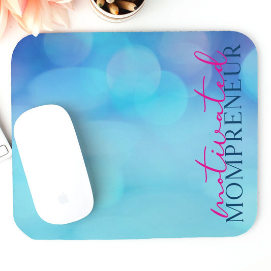 Mouse Pad (Rectangle) - Motivated Mompreneur Icy Ocean