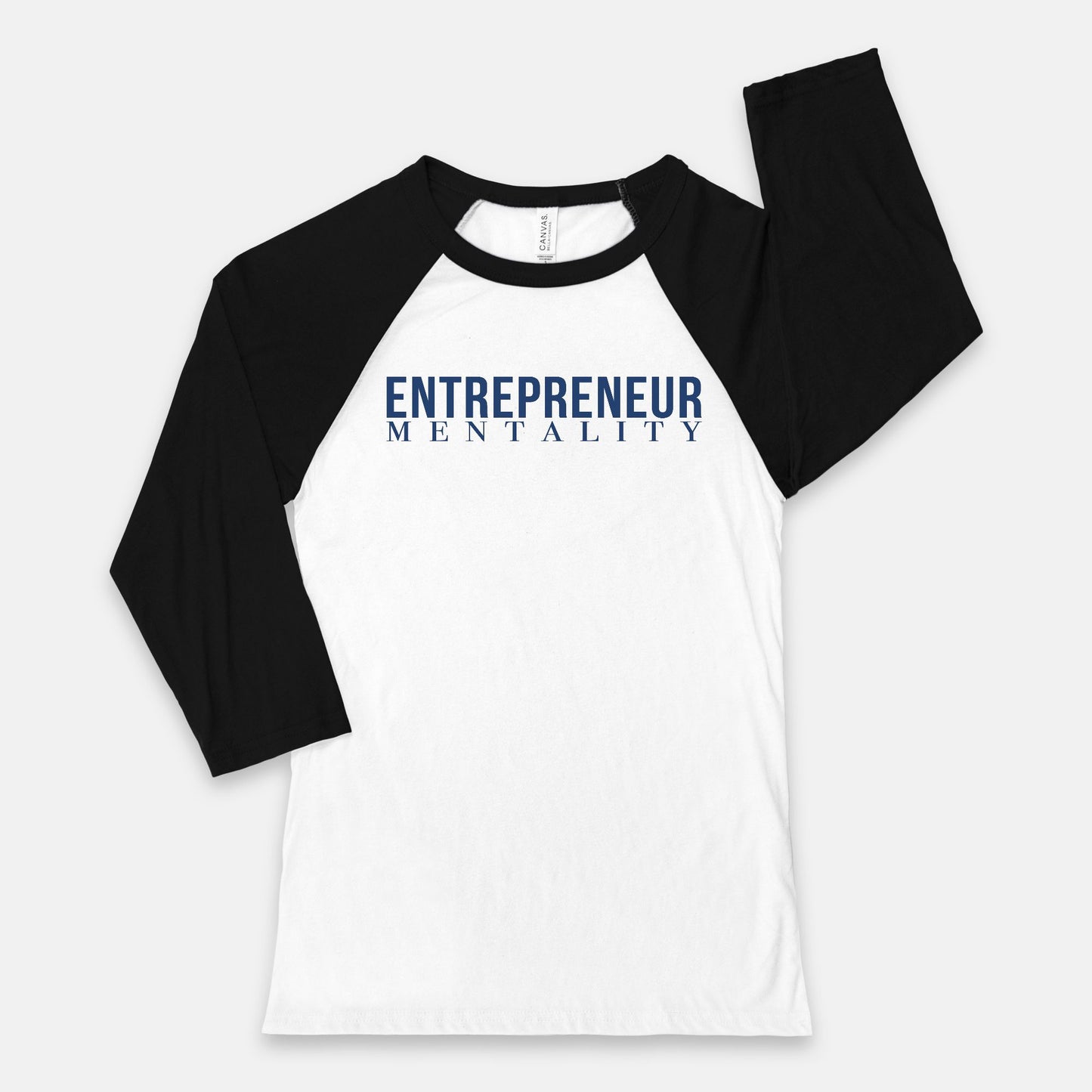 Embrace entrepreneurial spirit with Bella Canvas Unisex Baseball T-Shirt - 3200 - Entrepreneur Mentality, from Designs On The Go. Elevate your mindset and style.