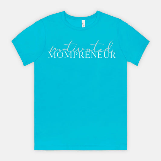 Elevate your entrepreneurial spirit with Bella Canvas Unisex Tee 3001 - Motivated Mompreneur, from Designs On The Go. Showcase your drive and style effortlessly with this comfortable and inspiring design, perfect for the dedicated mompreneur.
