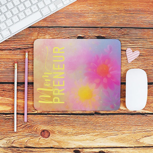 Mouse Pad (Rectangle) - Mompreneur Fantasy Daisy