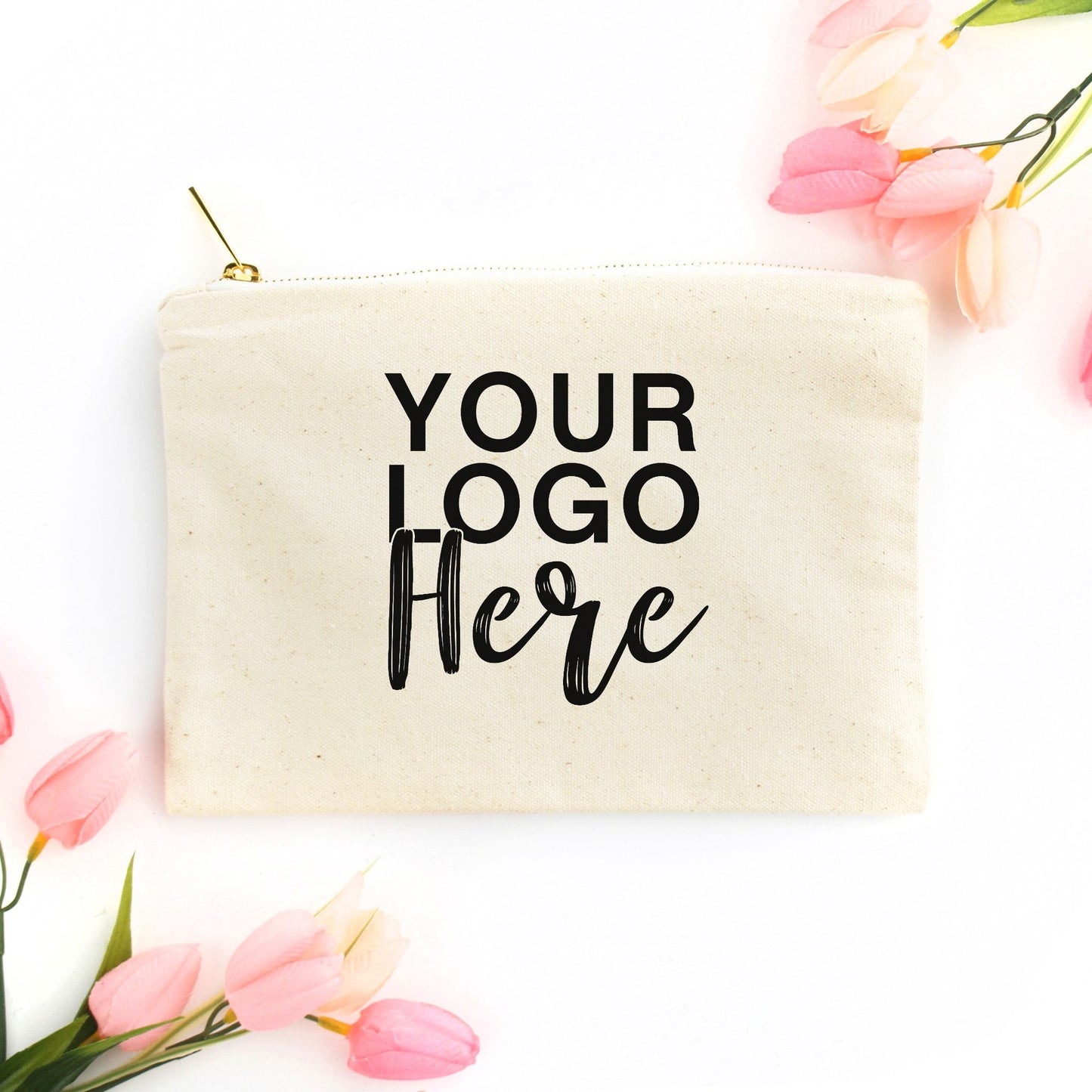 Zipper Canvas Bag - Logo Only