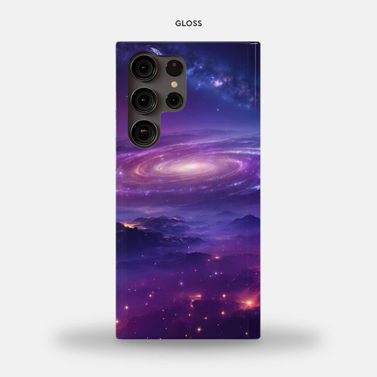 Samsung Galaxy S23 Ultra Slim Case - Night Sky Mountains