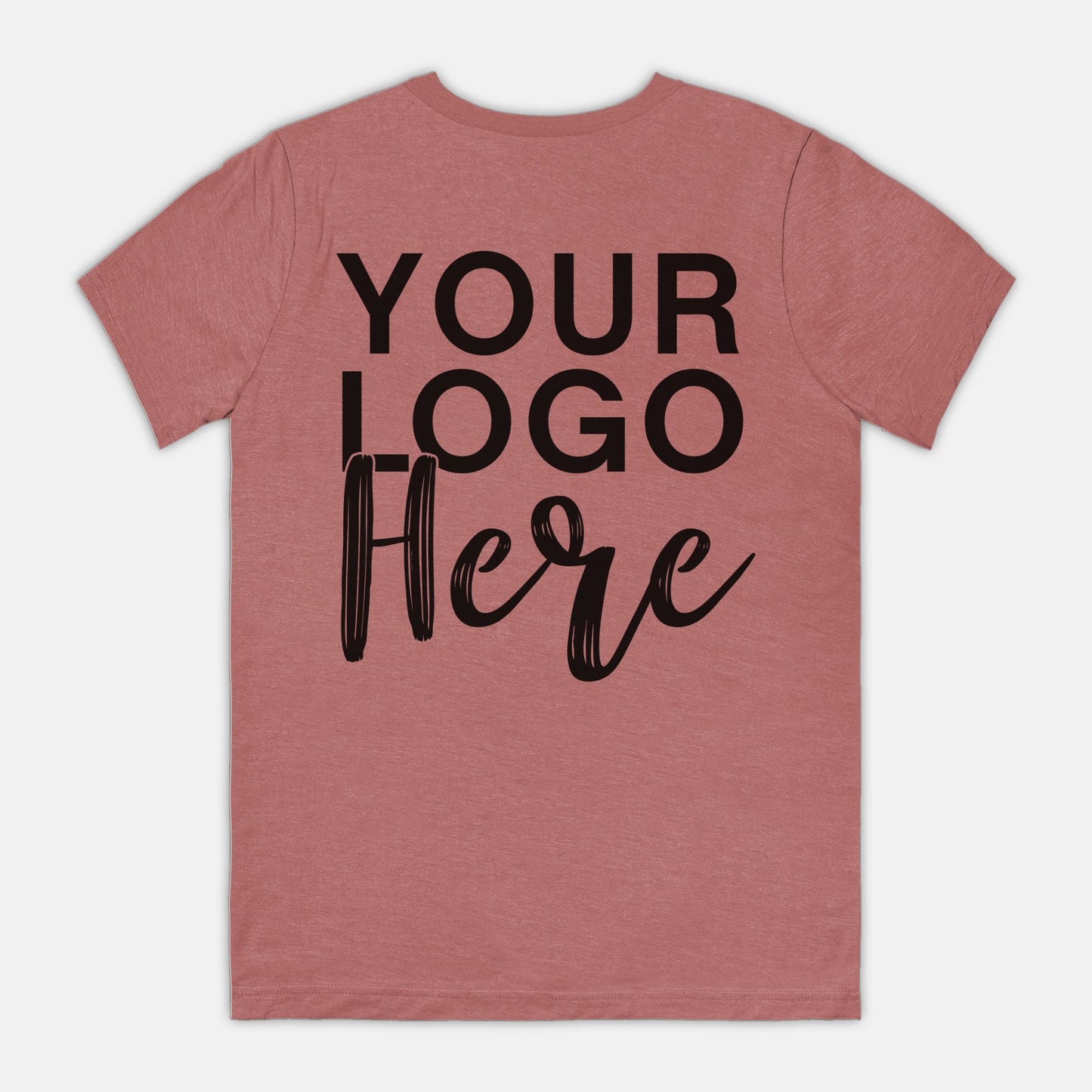 Bella Canvas Unisex Tee 3001CVC - Logo Only - Front & Back