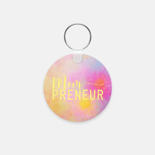 Key Chain (Round) - Mompreneur Fantasy Daisy