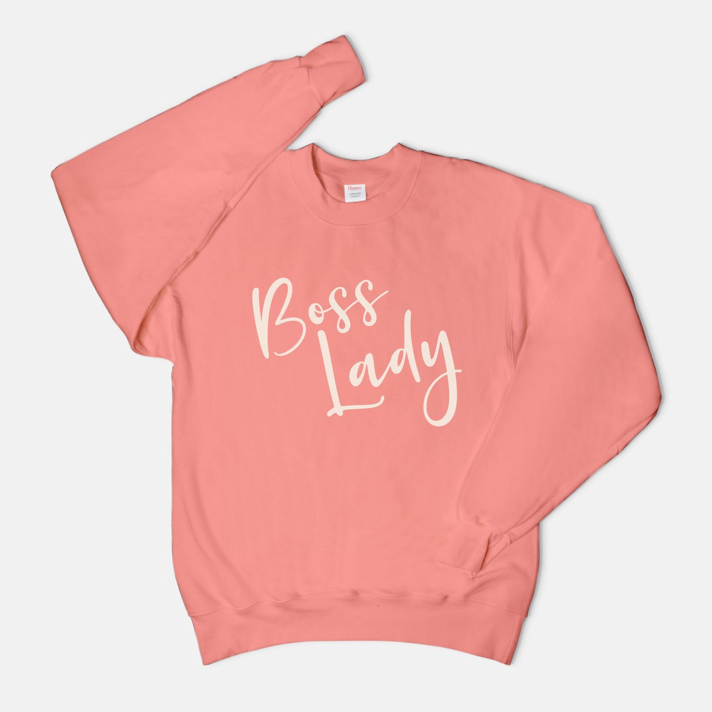 Unisex Crew Neck Sweatshirt Hanes F260 - Boss Lady Classy