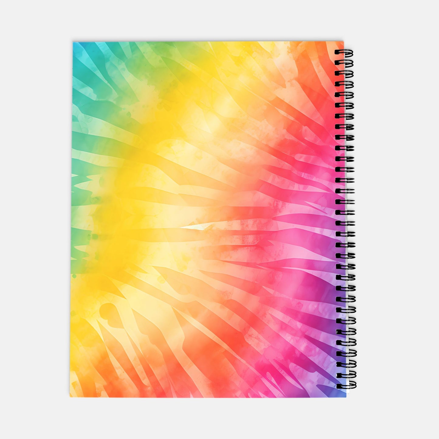 Planner Hardcover Spiral 8.5 x 11 - Rainbow Tie Dye