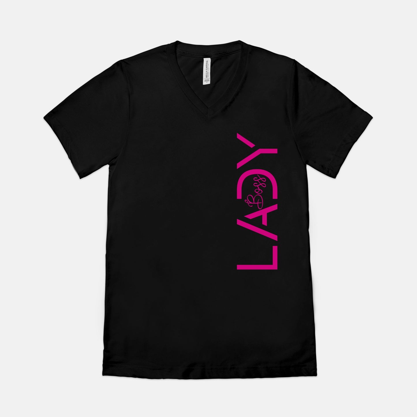 Step into modern elegance with Bella Canvas Unisex Triblend V-Neck Short Sleeve Tee 3415 - Boss Lady Classy Modern, from Designs On The Go. Elevate your look with chic sophistication.