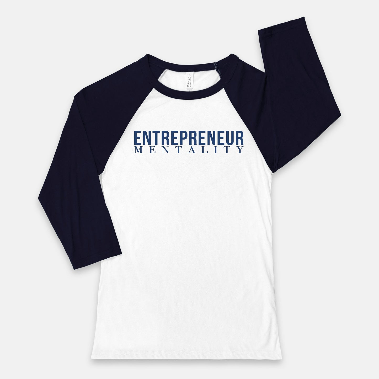 Embrace entrepreneurial spirit with Bella Canvas Unisex Baseball T-Shirt - 3200 - Entrepreneur Mentality, from Designs On The Go. Elevate your mindset and style.