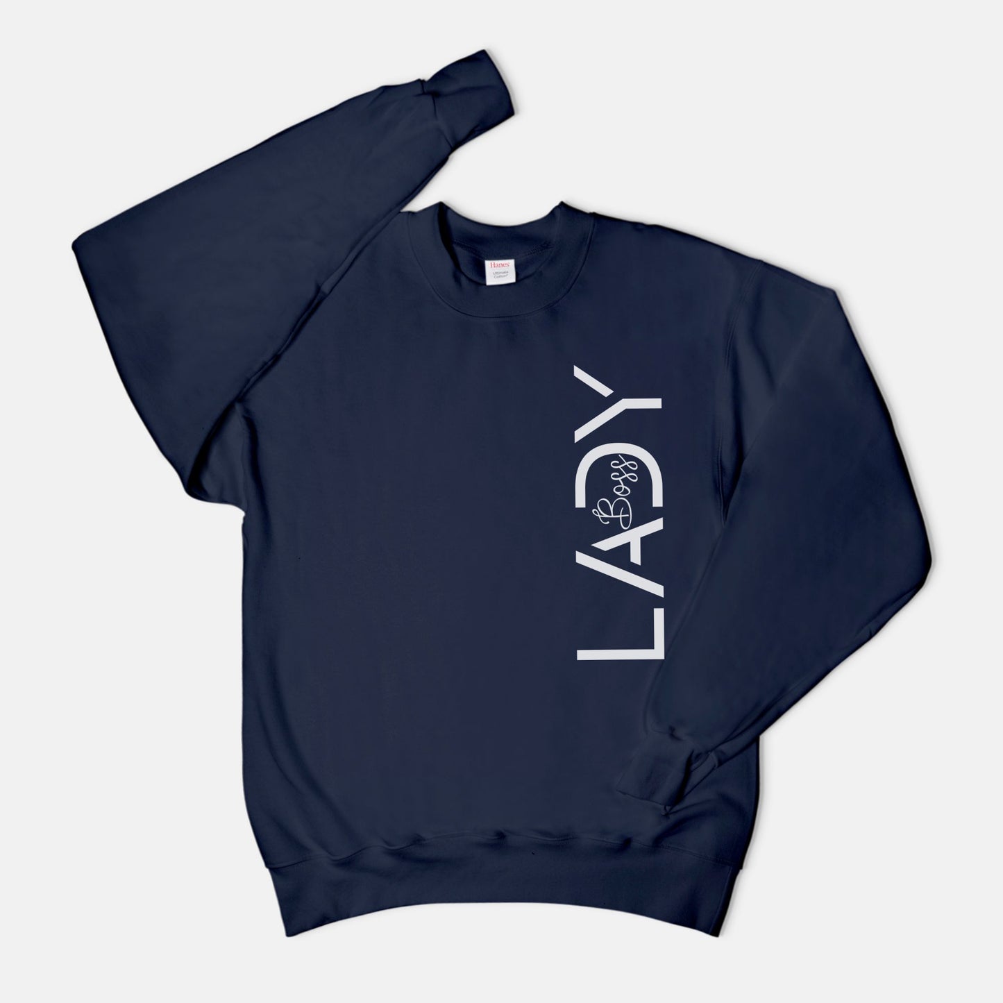 Unisex Crew Neck Sweatshirt Hanes F260 - Boss Lady Modern