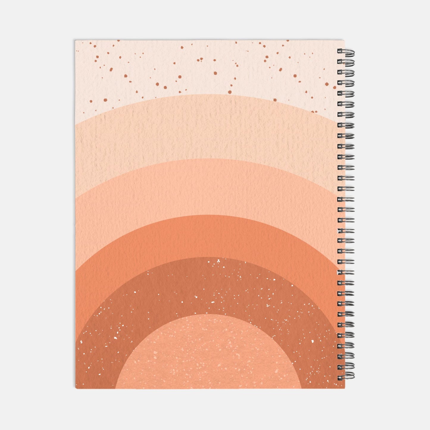 Notebook Hardcover Spiral 8.5 x 11 - Boss Lady Retro Rainbow