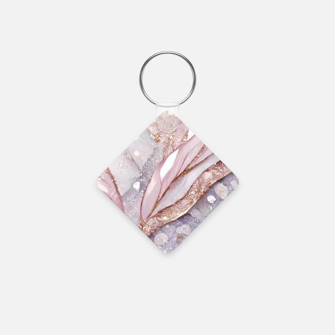 Key Chain (Square) - Pastel Stonework