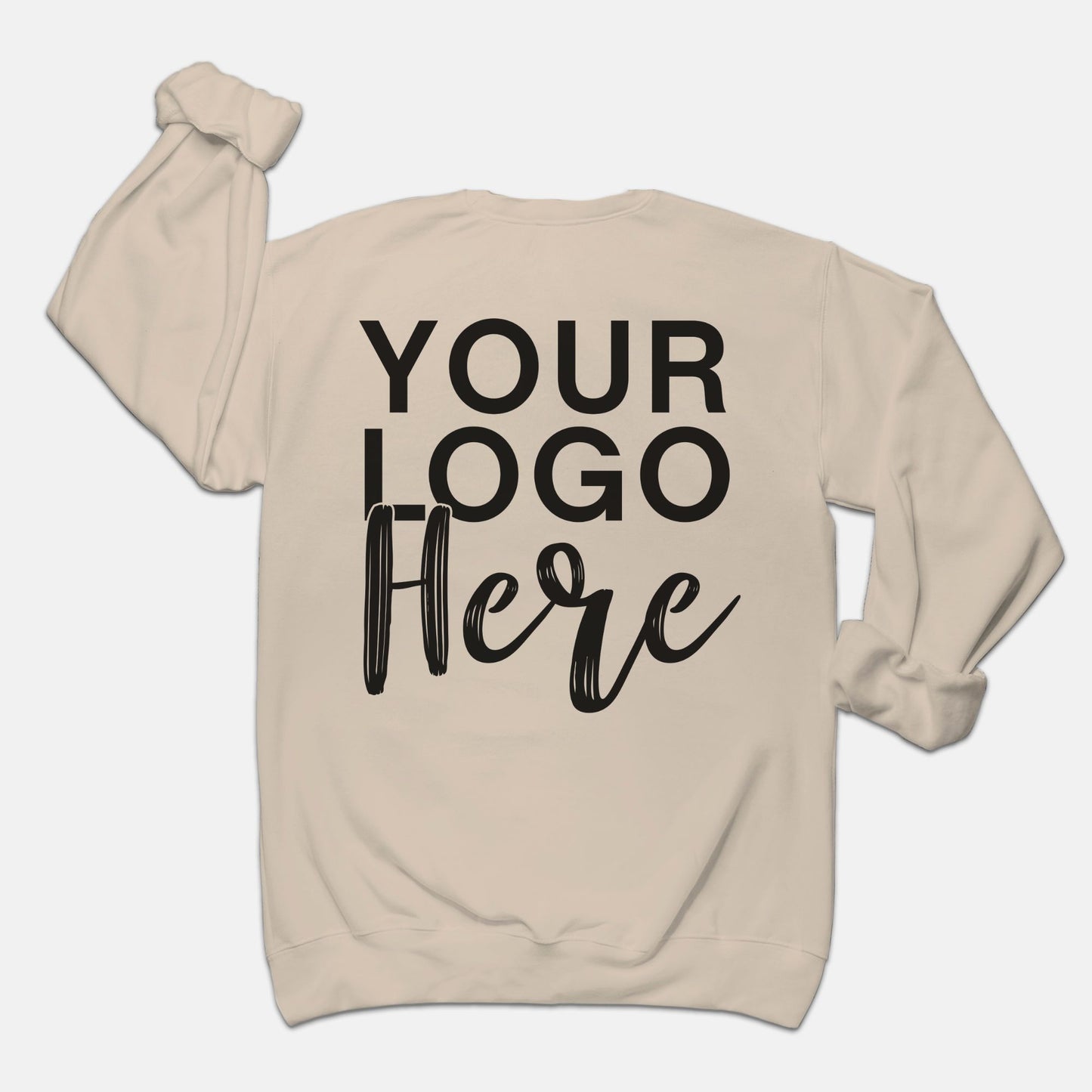 Unisex Crew Neck Sweatshirt Gildan - Logo Only - Front & Back