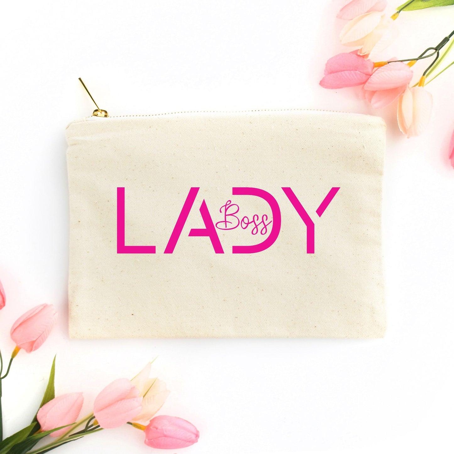 Zipper Canvas Bag - Boss Lady Modern