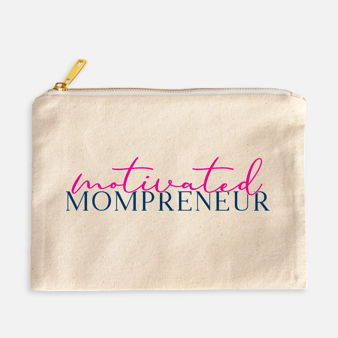 Zipper Canvas Bag - Motivated Mompreneur