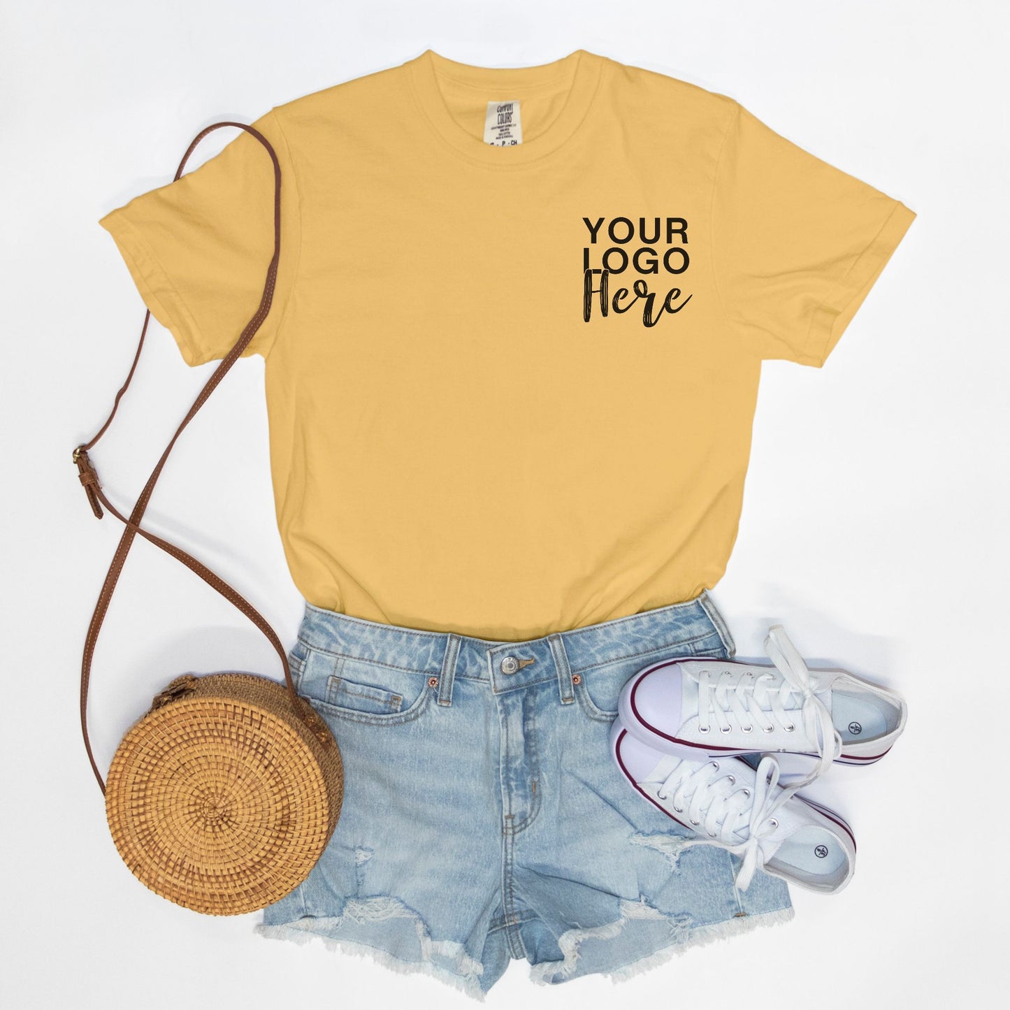 Elevate your style with the Comfort Color Tee 1717 - Logo Only - Front Only from Designs On The Go. This premium tee offers unbeatable comfort and durability. Perfect for everyday wear, it showcases your logo prominently on the front, making a bold statement for your brand.