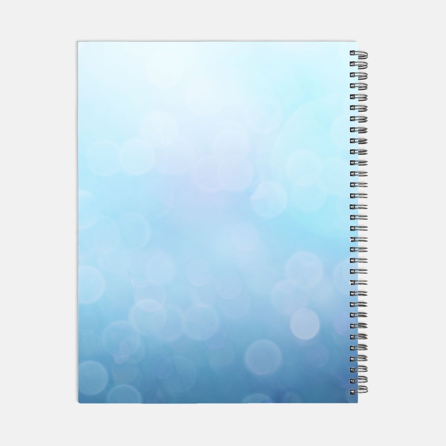 Notebook Softcover Spiral 8.5 x 11 - Motivated Mompreneur Icy Blue