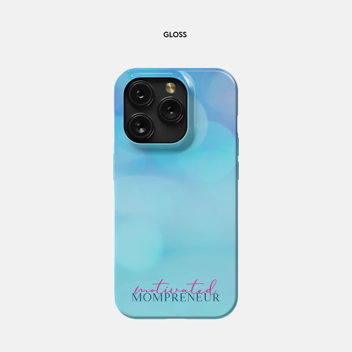 iPhone 15 Pro Slim Case - Motivated Mompreneur Icy Ocean