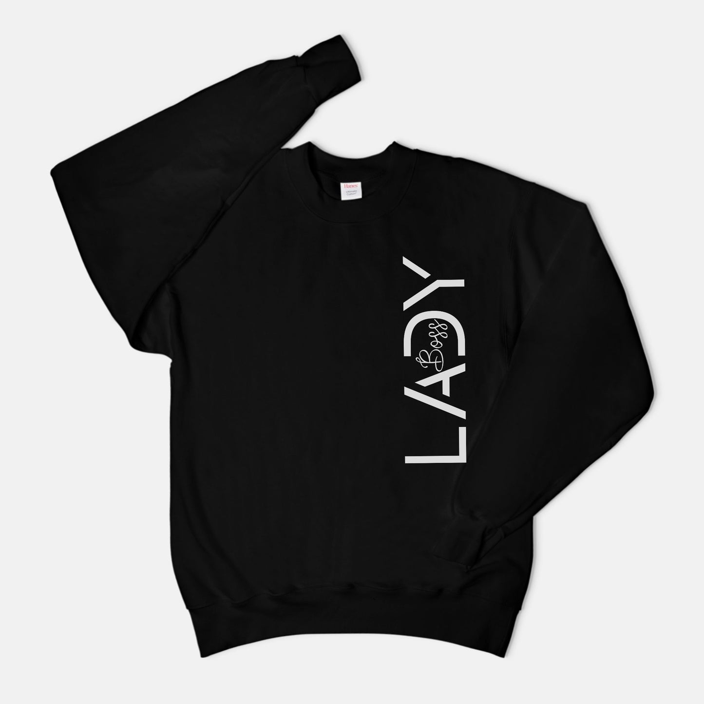 Unisex Crew Neck Sweatshirt Hanes F260 - Boss Lady Modern
