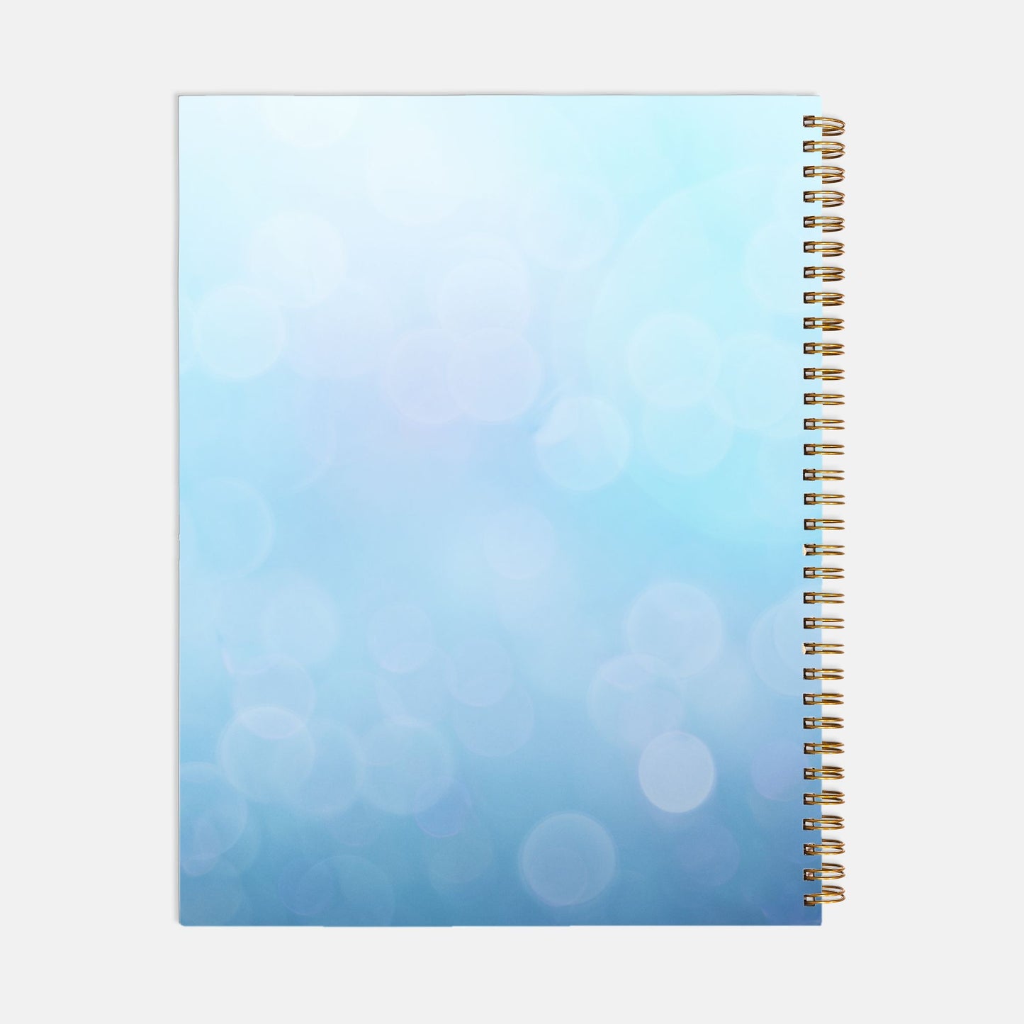 Notebook Hardcover Spiral 8.5 x 11 - Motivated Mompreneur Icy Blue