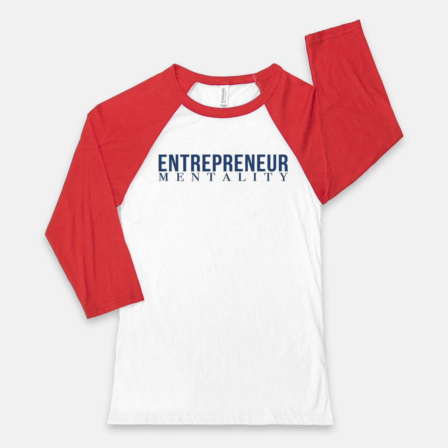 Embrace entrepreneurial spirit with Bella Canvas Unisex Baseball T-Shirt - 3200 - Entrepreneur Mentality, from Designs On The Go. Elevate your mindset and style.
