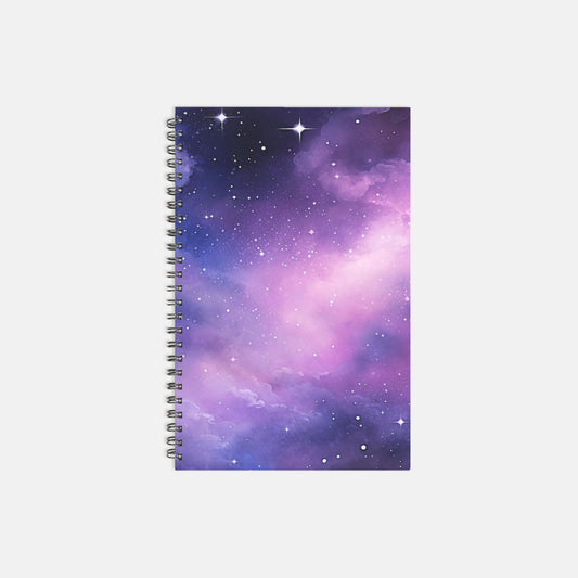 Planner Hardcover Spiral 5.5 x 8.5 - Night Sky Wonder