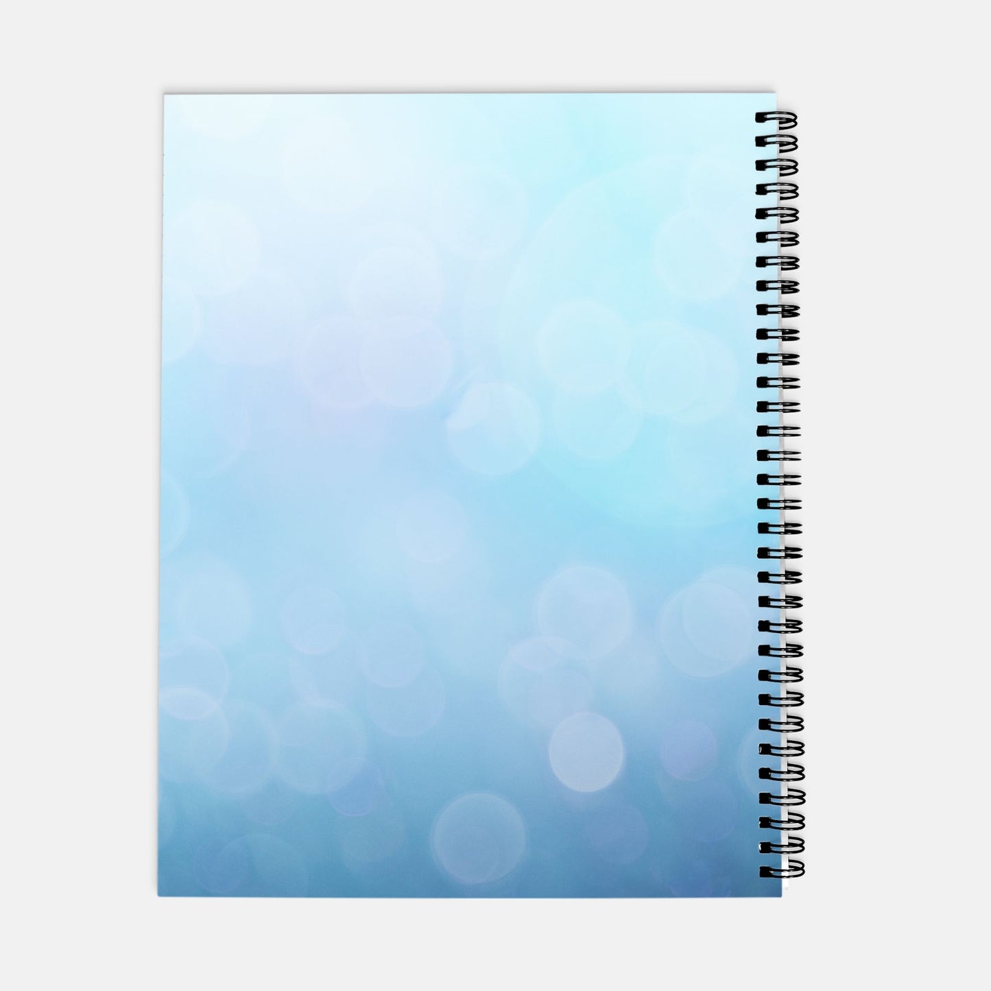 Planner Hardcover Spiral 8.5 x 11 - Motivated Mompreneur Icy Blue